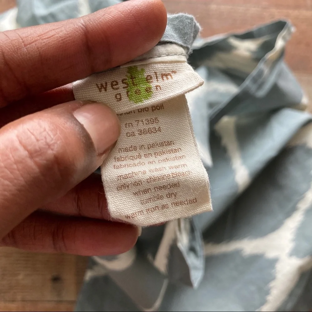 West Elm Ikat Euro Pillowcase